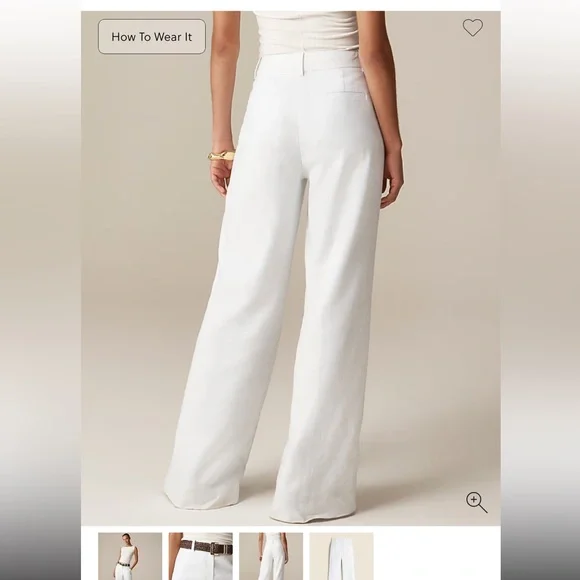 J. Crew Carolina Flare Wide Leg Pants in Sage Green - Picture 5 of 7